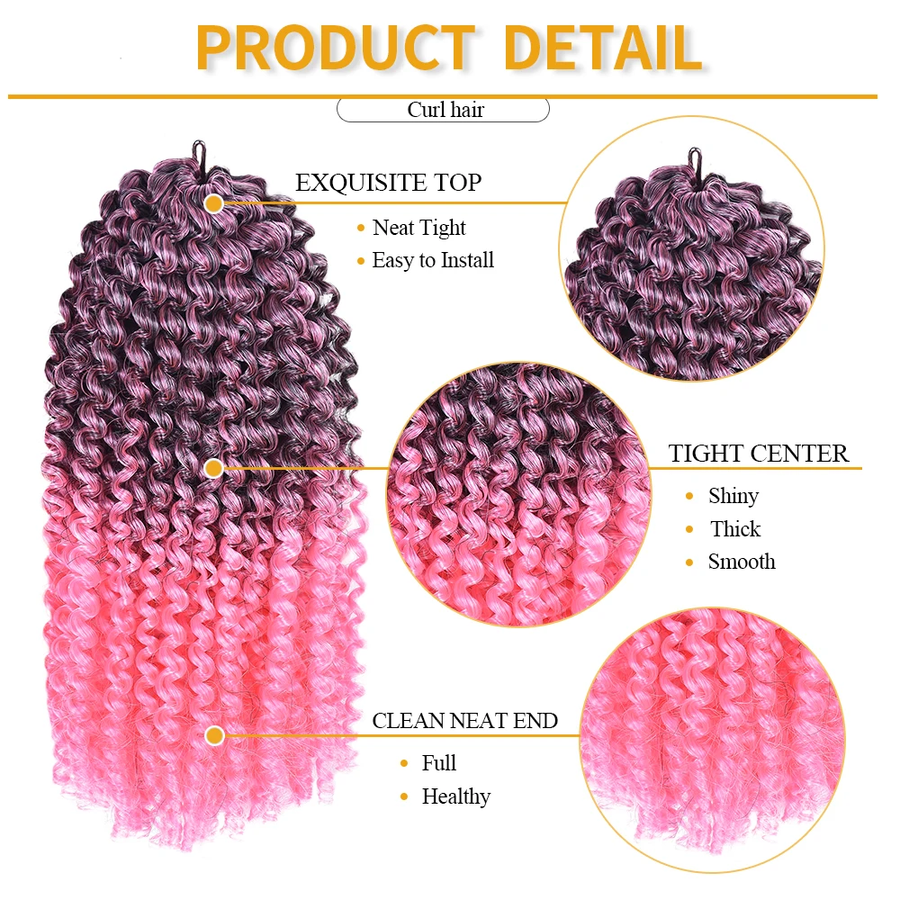 Short Synthetic Hair Styles Passion Twist Marlybob Hair Natural Brown Color  Marlybob Crochet Hair Kinky Curly for Black Women