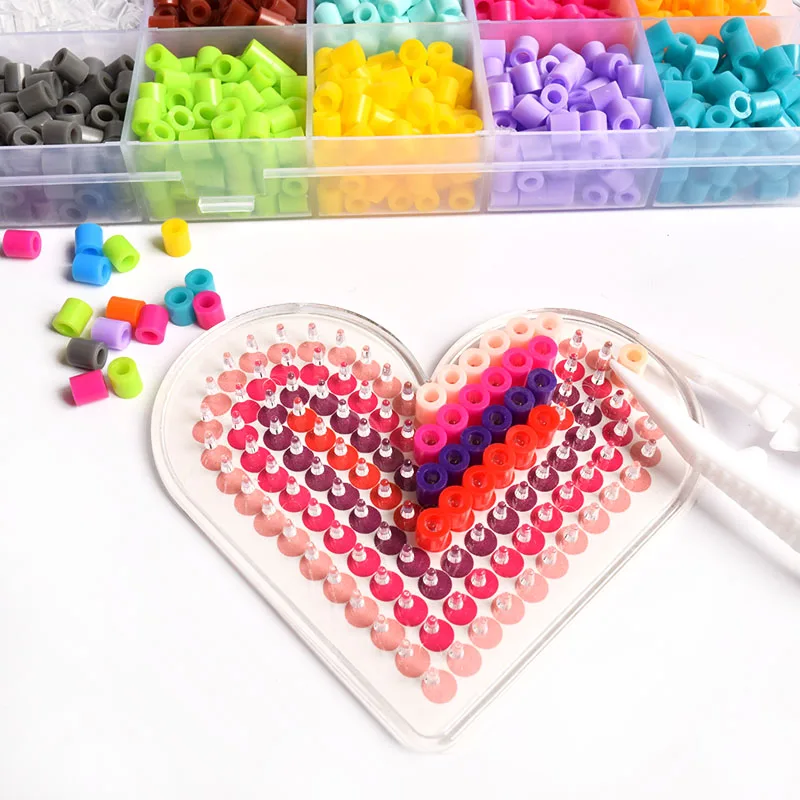 2000 шт 5 мм бусины Хама Midi с 2 pegboards Stater Kit Обучающие Детские игрушки diy предохранители бусины дети 3d головоломка