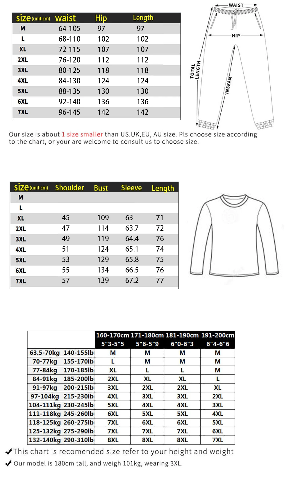 Plus size 7XL 6XL 5XL Suit Men 2020 Casual Tracksuit Mens  Man Set Pant Suits Solid Long Sleeved Male Clothing Hoodie+Pants - Image 5