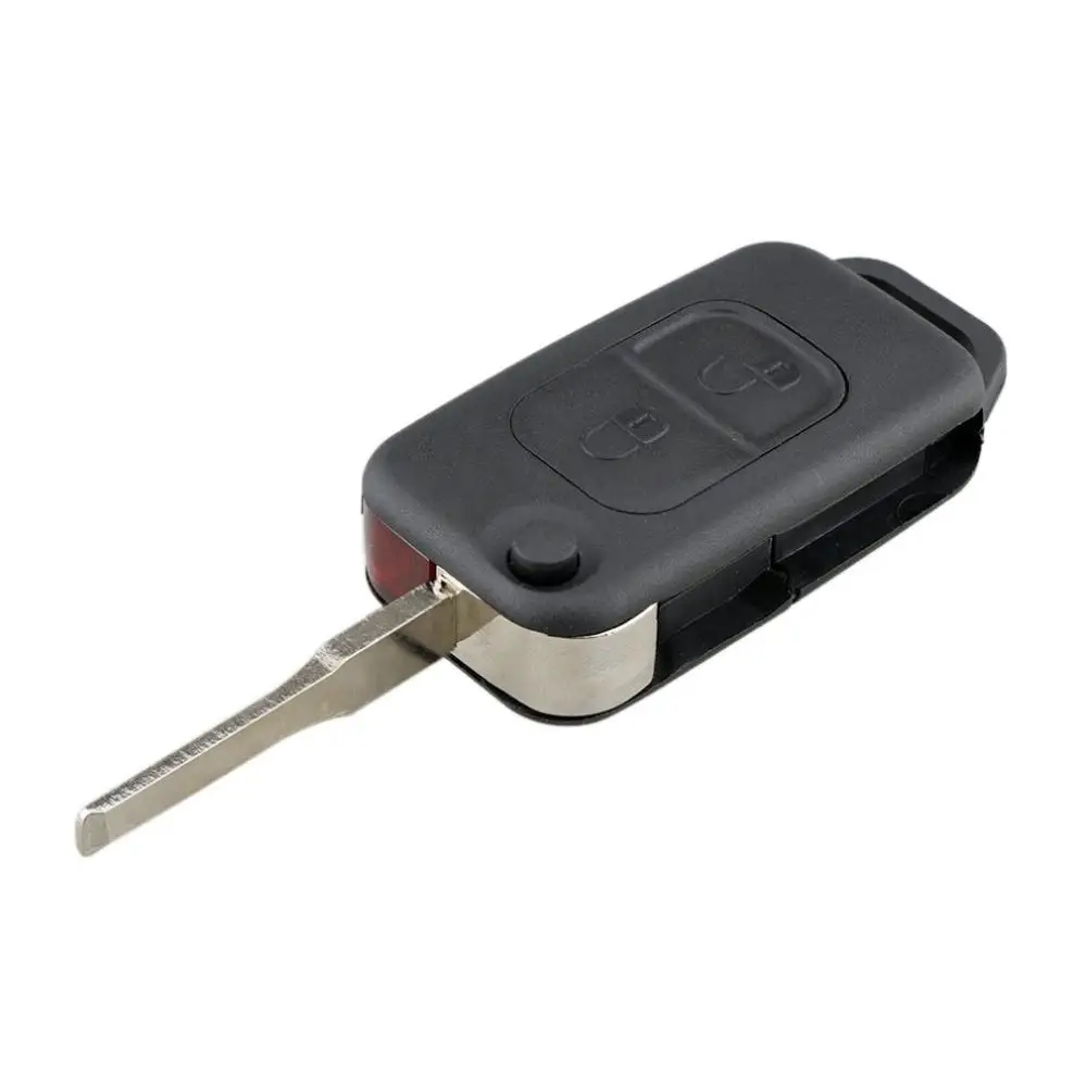 Флип складной автомобильный корпус дистанционного ключа Fob чехол 2 кнопки для Mercedes для Benz SLK E113 A C E S W168 W202 W203