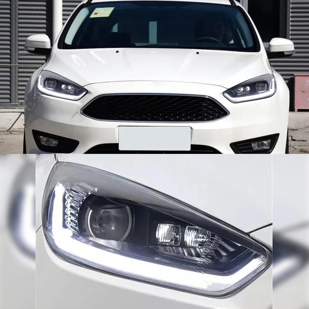 CSCSNL 2 шт. автомобильный Стайлинг для Ford Focus фары светодиодный DRL Противотуманные фары Дневные ходовые огни HID комплект