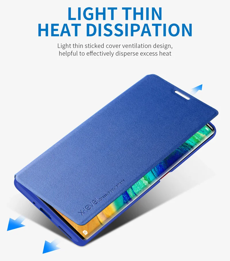 Кожаный флип-чехол X-Level для huawei mate 30 Pro, ультратонкий