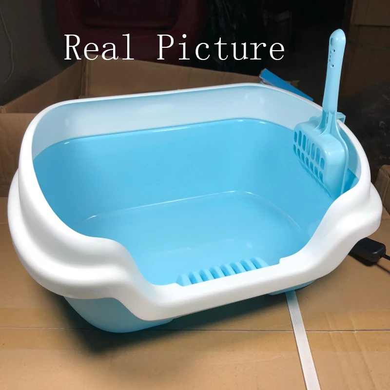 Pet Cat Toilet Semi-enclosed high fence detachable cat litter box cat toilet cleaning cat litter box training Toilet For Cats Pet Cat Toilet Semi-enclosed high fence detachable cat litter box cat toilet cleaning cat litter box training Toilet For Cats
