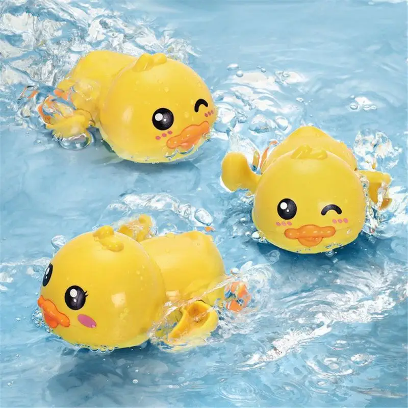 Милая маленькая Желтая утка детская игрушка для ванны купание игра в воду