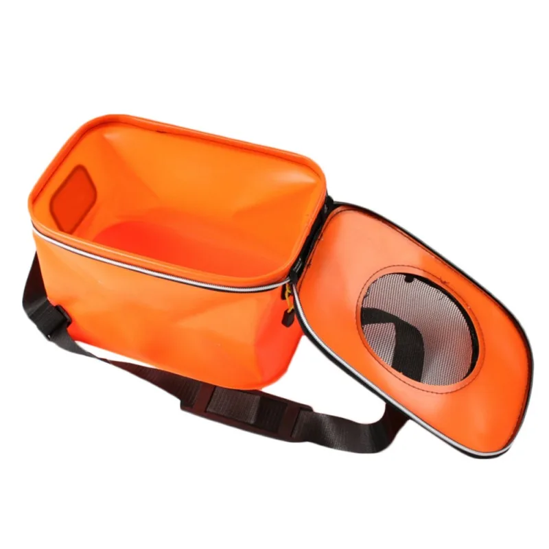 Water Bucket Rectangular Thick Retractable Folding Portable Zipper Organizer Storage Container Accessories For Fishing Lure New