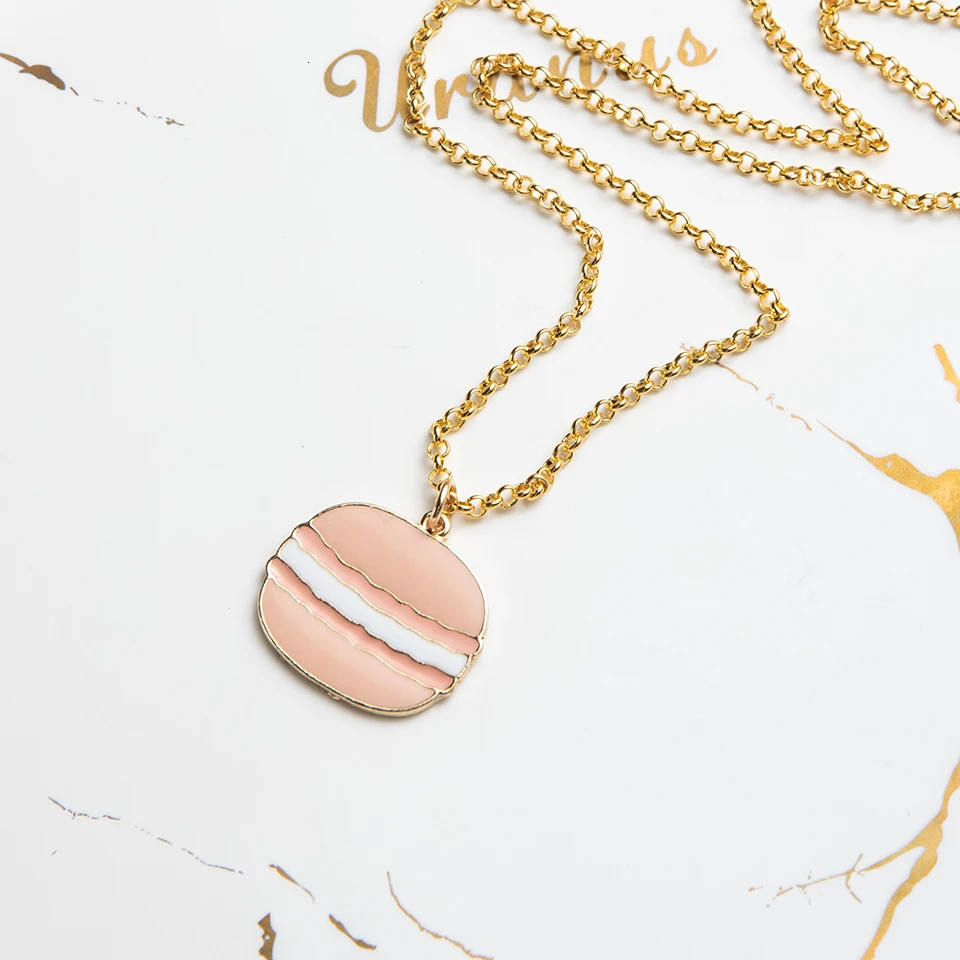 Women Necklace Cartoon Fruit Flowers Cat Sea Star Choker Necklaces&Pendants For Girls Children Gold Chain Fashion Jewelry Gifts (118)