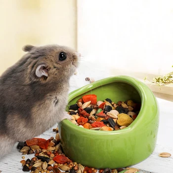 

Hamster Cage Ceramic Bowl Food Water Snack Feeder Small Pet Hamster Accessories hamster ceramic hideout