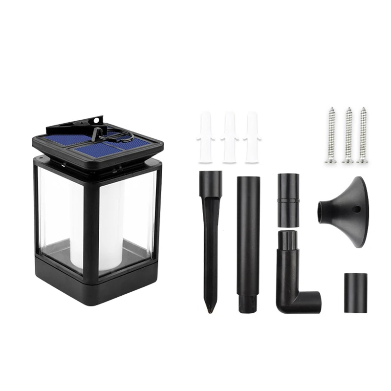

12 LED Solar Lanterns, Premium Hanging Solar Lantern Flame Outdoor Lanterns Lighting Landscape LED Powered Flame Lights Decor fo