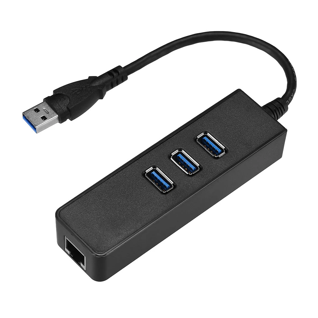 NO.1 Замена для Macbook Mac настольный USB Ethernet адаптер 3 порта USB 3,0 концентратор USB к Rj45 Lan сетевая карта 3.0hub разветвитель - Цвет: NO.1