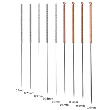 

2020 New 9Pcs/Set Stainless Steel Nozzle Cleaning Needle Drill Bit 0.2-1mm for 3D Printer