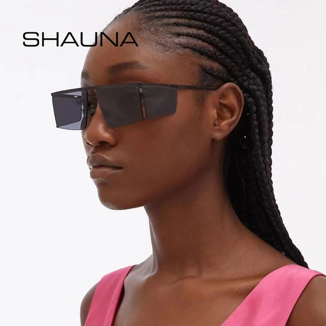 SHAUNA Retro Square Sunglasses UV400 - AliExpress