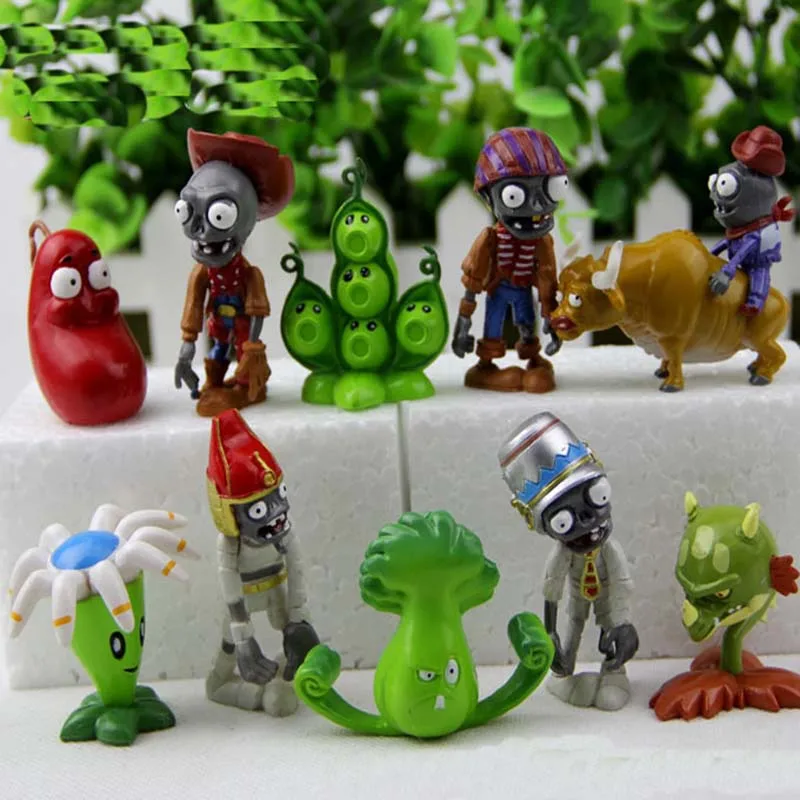 Горячие 40 шт./компл. с изображением героев Plants vs Zombies игры РПЗ Игрушки Растения