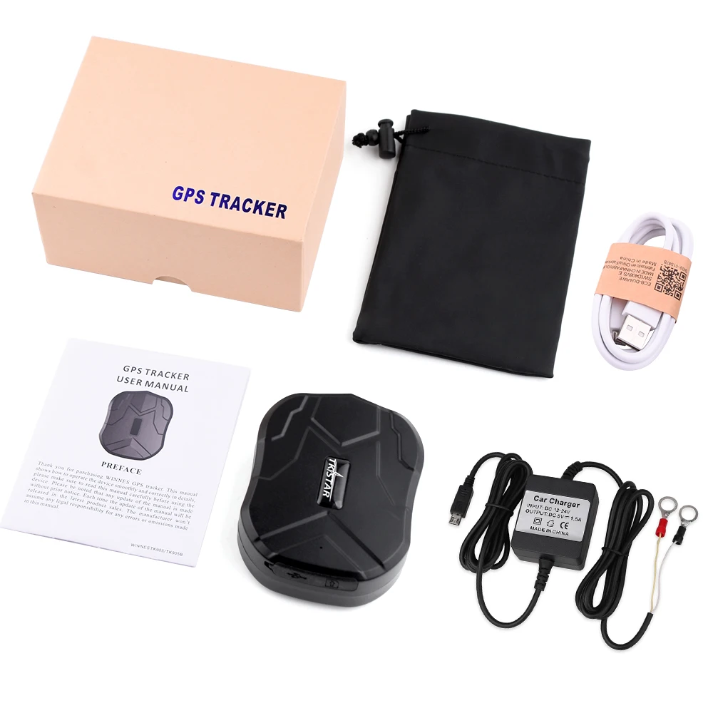 Traqueur GPS Zeerkeer 4G TK905 - Puissant magnétique et étanche - Localisateur de voiture en temps réel - Alarme anti-perte - Localisateur GPS 4G avec application gratuite pour iOS et Android