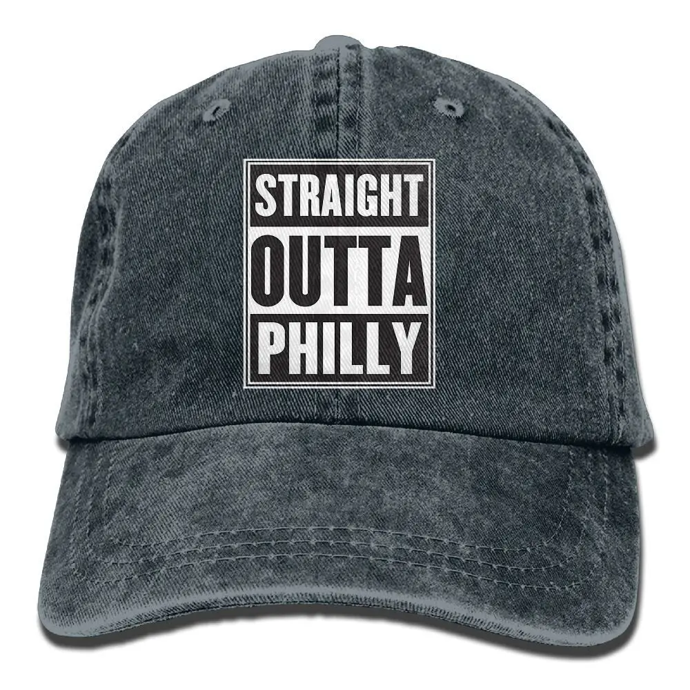 Прямая Из Филли джинсовая бейсболка s Hat Регулируемая хлопковая спортивная крышка ремня для мужчин и женщин