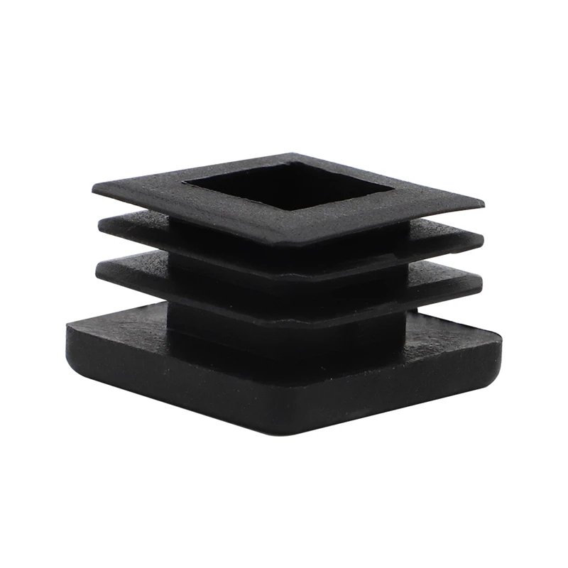 1" Square Plastic End Cap Insert Hole Plug Tube Tubing 1x1 Inch Post Pipe Furniture Chair Leg Hole Plug Blanking End Caps Inner