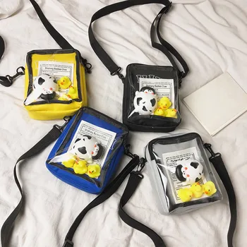 

Women Kids Cartoon Jelly Handbag Duck Zipper Single-shoulder Crossbody Bag Lady PVC Waterproof Bucket Bags Shipping Tote