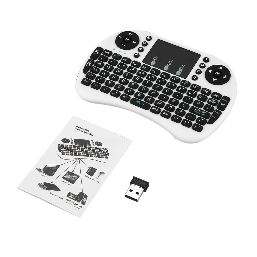 2 4 GHz Беспроводная клавиатура для Android TV Box ПК ноутбук 92 клавиши DPI Регулируемая