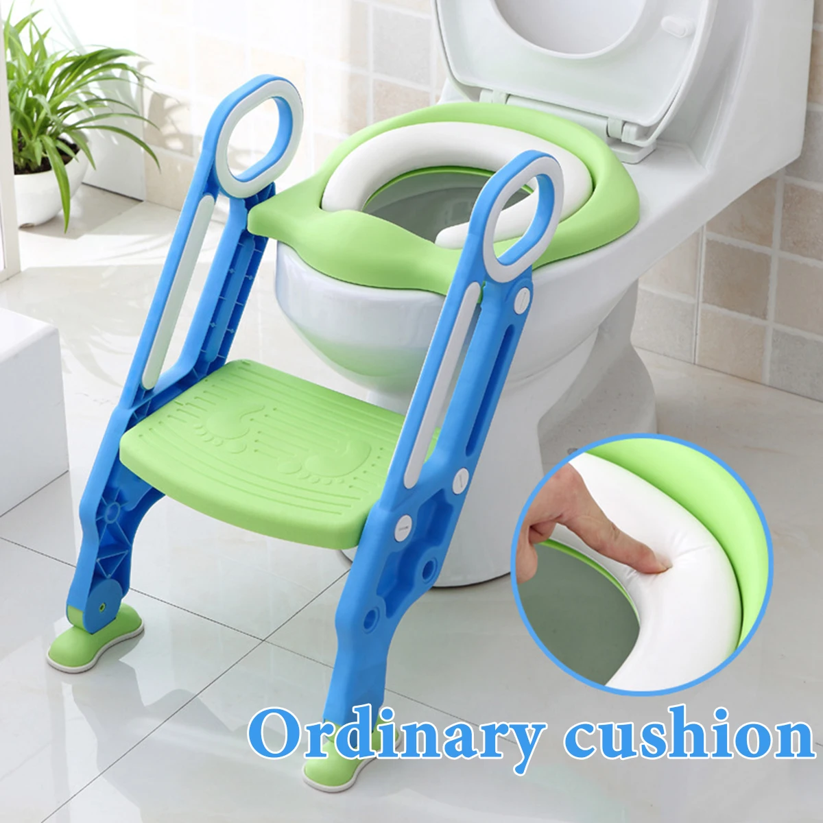 New Baby Potty Training Seat Children's Potty Baby Toilet Seat With Adjustable Ladder Infant Toilet Training Folding Seat
