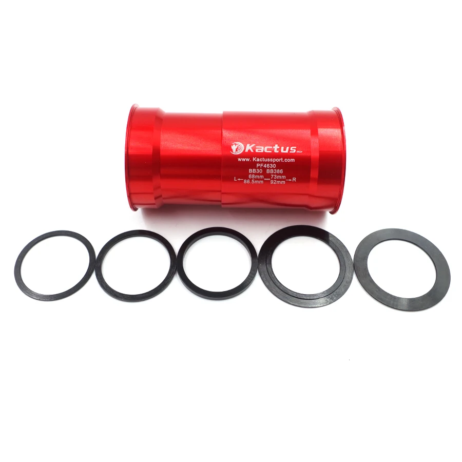 red Kactus велосипед G3 керамический подшипник Нижний Кронштейн BB30/BB386/PF4630 для SRAM дорога MTB велосипеда Рама оболочки 68-73 мм, ось 30 мм 103 г - Цвет: red