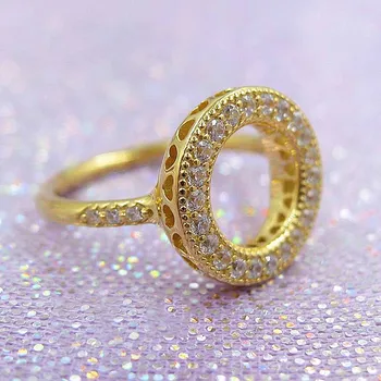 

Original Shine Hearts Of Pan Halo Rings For Women 925 Sterling Silver Ring Wedding Party Gift Fine Jewelry