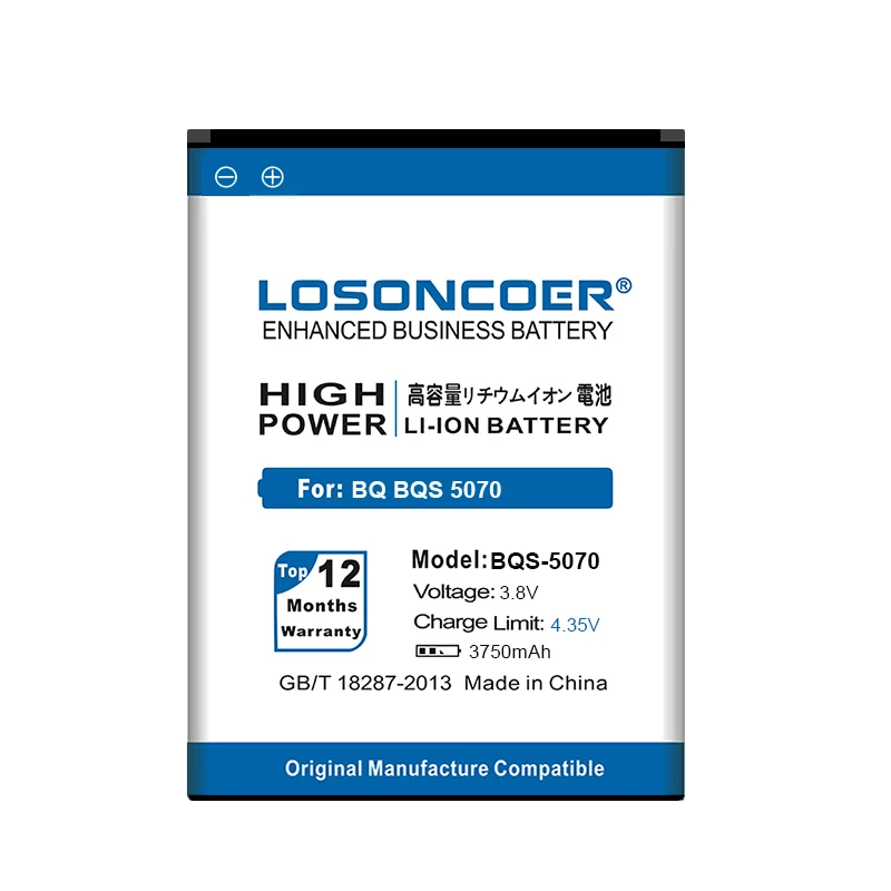 LOSONCOER 3750 мАч BQS-5070 батарея для BQ BQS 5070 BQS5070 Magic Nous NS 5004 батареи мобильного телефона+ номер отслеживания