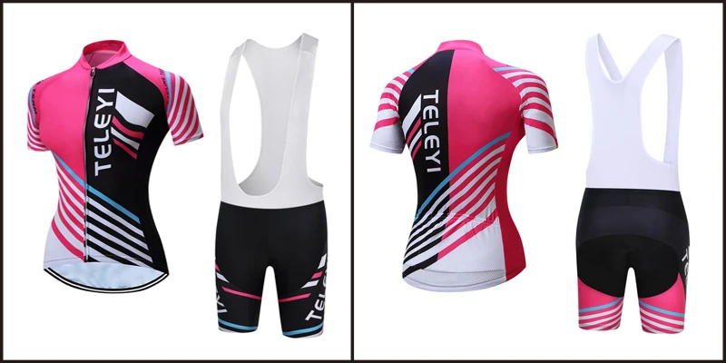 Women Summer Lycra Cycling Jersey Set BIB Shorts 2021 Road Bike Clothing MTB Suit Female Bicycle Clothes Uniform Kit Dress Shirt