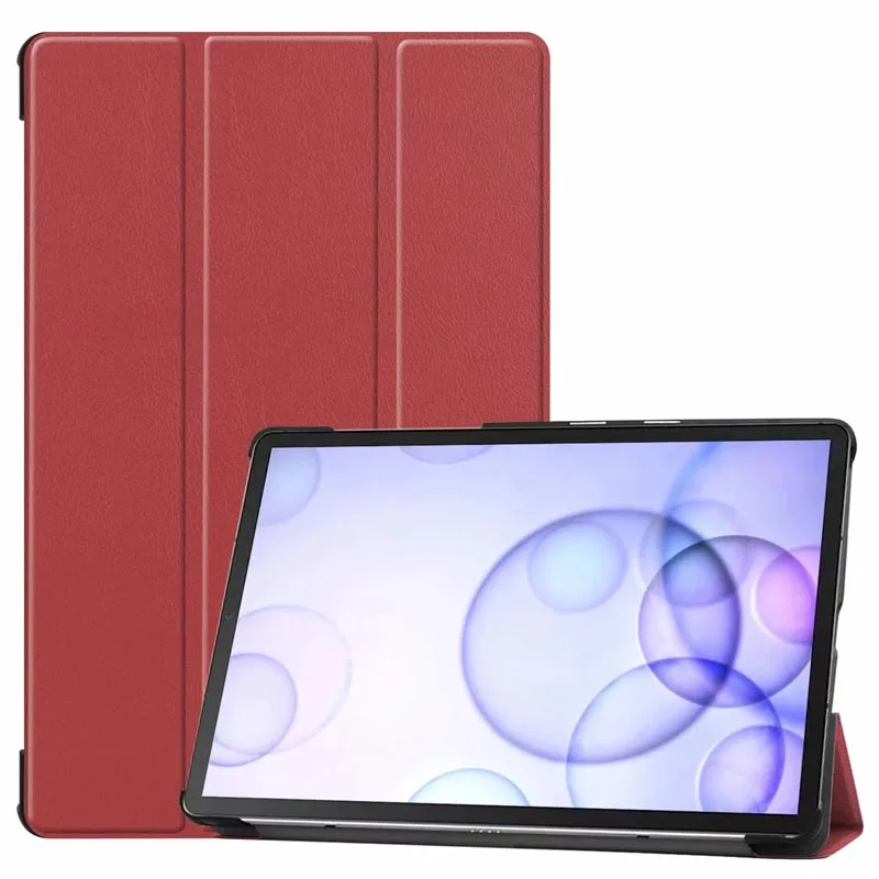 50 шт/партия для Samsung Galaxy Tab S6 10,5 чехол ультра тонкий умный корпус стоящий чехол для Galaxy Tab S6 10,5 дюймов SM-T860 планшет