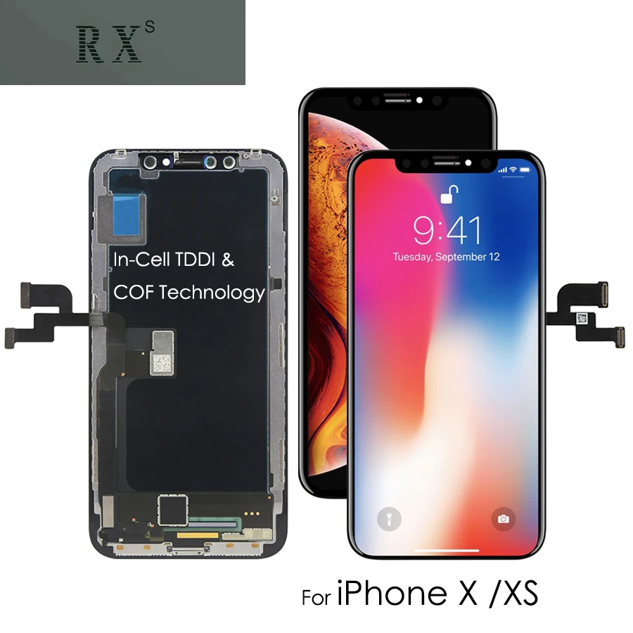 Lcd для iPhone X XS lcd дисплей TFT Incell сенсорный экран с дигитайзером lcd для iPhone XS TFT запасные части для сборки черный
