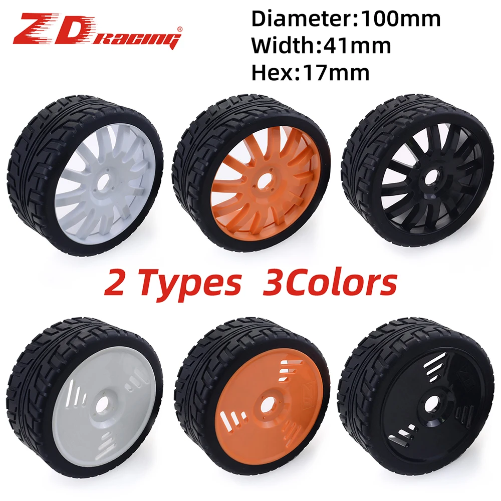 

Резиновые шины ZD Racing 100 мм, колеса 17 мм, шестигранный для Redcat HSP HPI Kyosho Hobao Team Losi Carson 1/8, багги-машинка на радиоуправлении