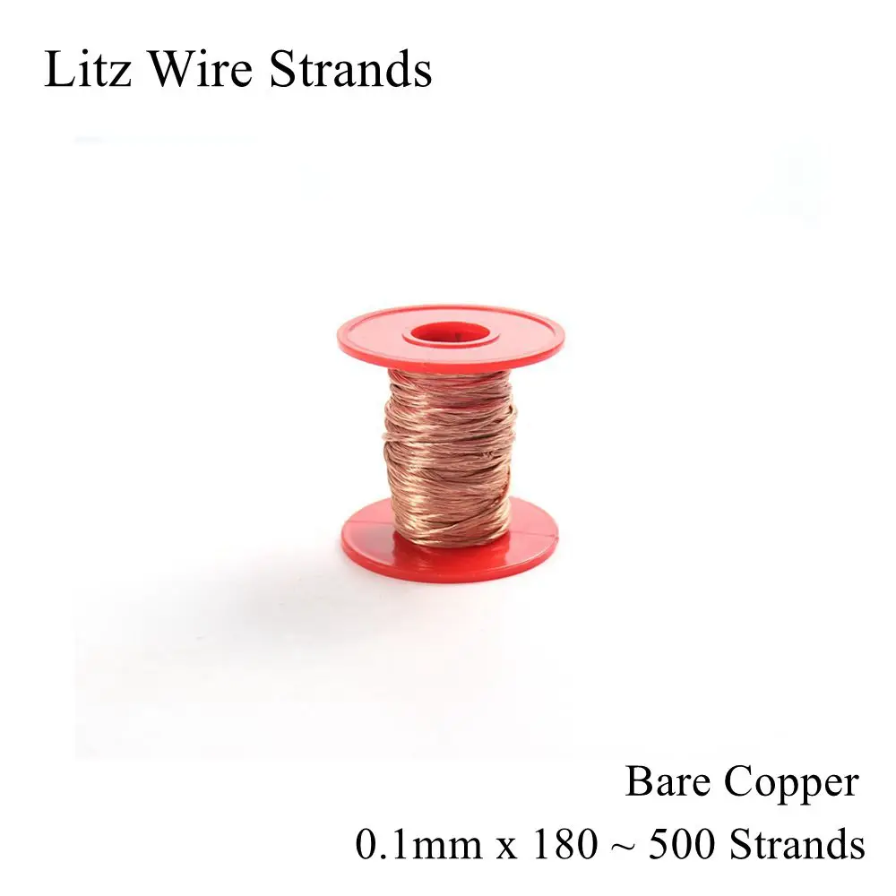 

0.1x180 0.1x200 0.1x230 0.1x250 0.1x500 Litz Wire Strand Enamelled Copper Litz Wire Strands Crystal Micro Antenna Occ 0.1mm 0.1