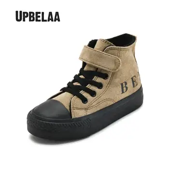 

New Winter Kids Shoes Boys Sneakers Plush Warm Girls Snow Boots Leather Waterproof Children Boots Rubber Student Casual Shoes