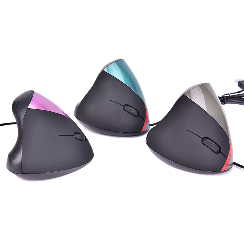 Wired Vertical Mouse With 3 Colors For PC Laptop 101*82*71mm