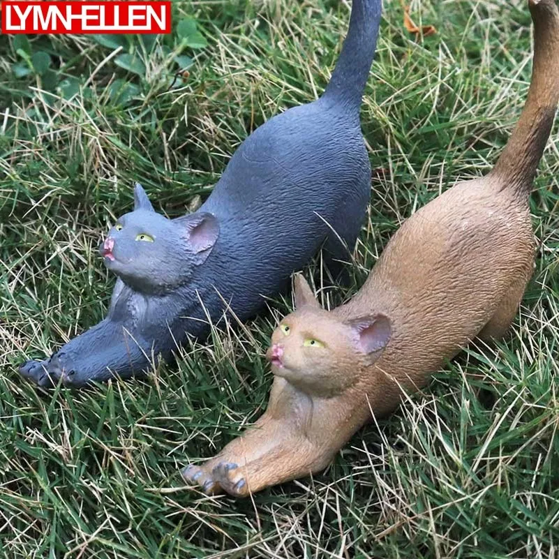 Имитация маленьких кошек модель котенка фигурка микро ландшафтное украшение