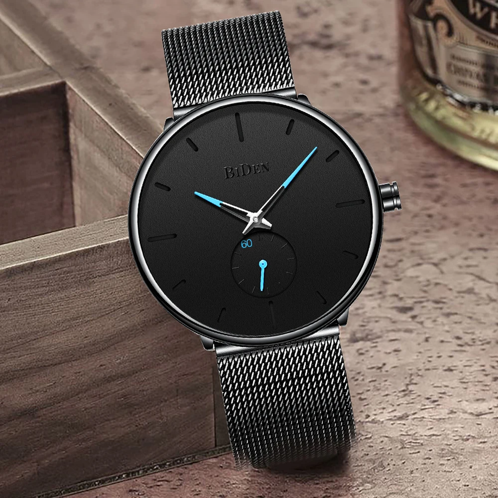 Ceny Moda męska zegarki Top marka luksusowy zegarek kwarcowy męski prosty zegar Relogio Masculino ze stali nierdzewnej zegarek wodoodporny