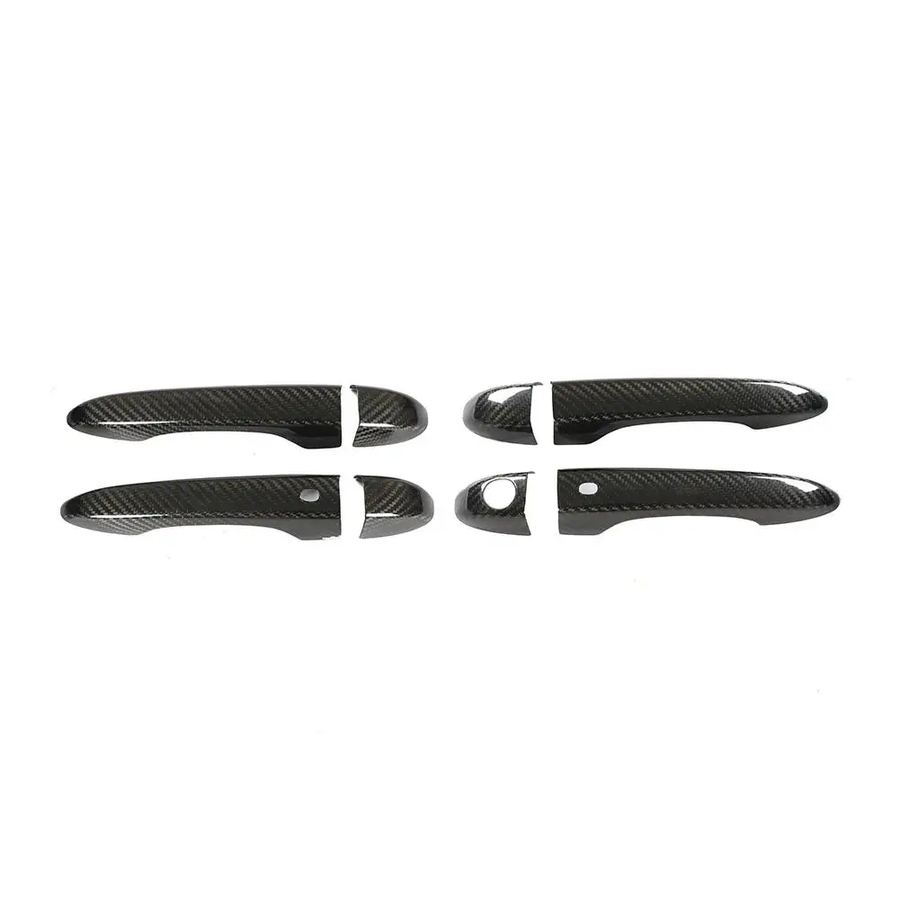 High quality real carbon fiber Auto outer door handle cover for Maserati Ghibli quattroporte Levante LHD car styling
