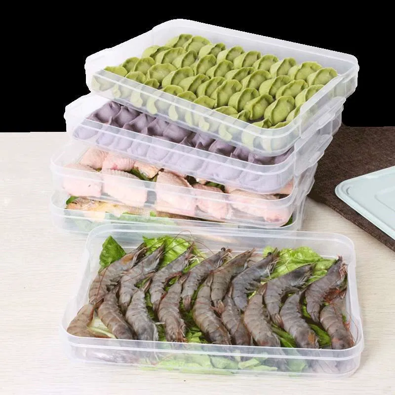 

Dumpling Box Frozen Dumplings Household Quick-Frozen Dumpling Box Refrigerator Egg Storage Box Home Accessories