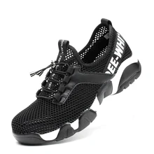 Chaussures de sécurité légères pour hommes et femmes, baskets de travail respirantes, bout en acier, bottes indestructibles