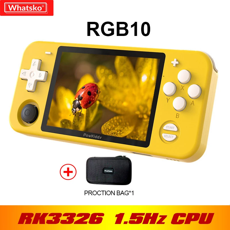 Whasko RGB10 Open Source System Retro Pocket Game Console RK3326 chip Linux Retro Game Console 3
