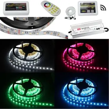 

5-35m LED Strip RGBW RGB+W 4in1 24V Strips + power supply + MiLight 4-Zone WiFi jk1360