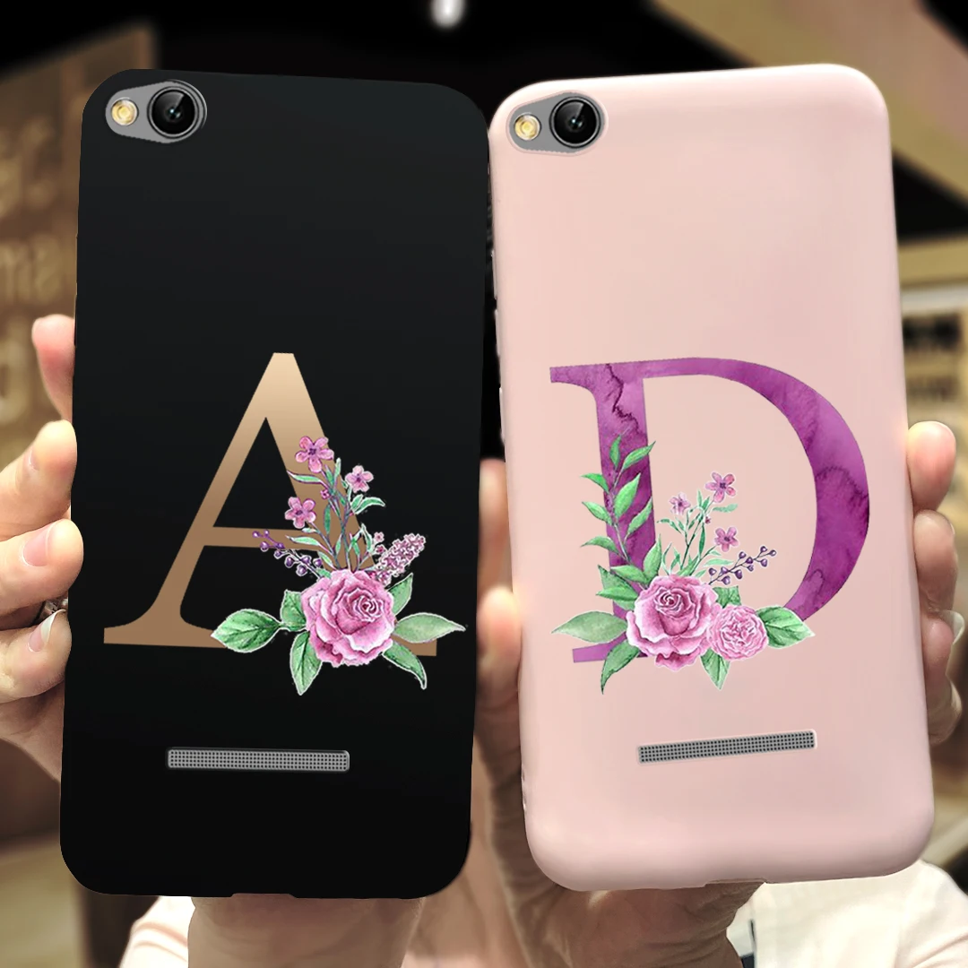 Чехол для Xiaomi Redmi 4A чехол телефона с милыми буквами и цветочным принтом Redmi4a 4 A