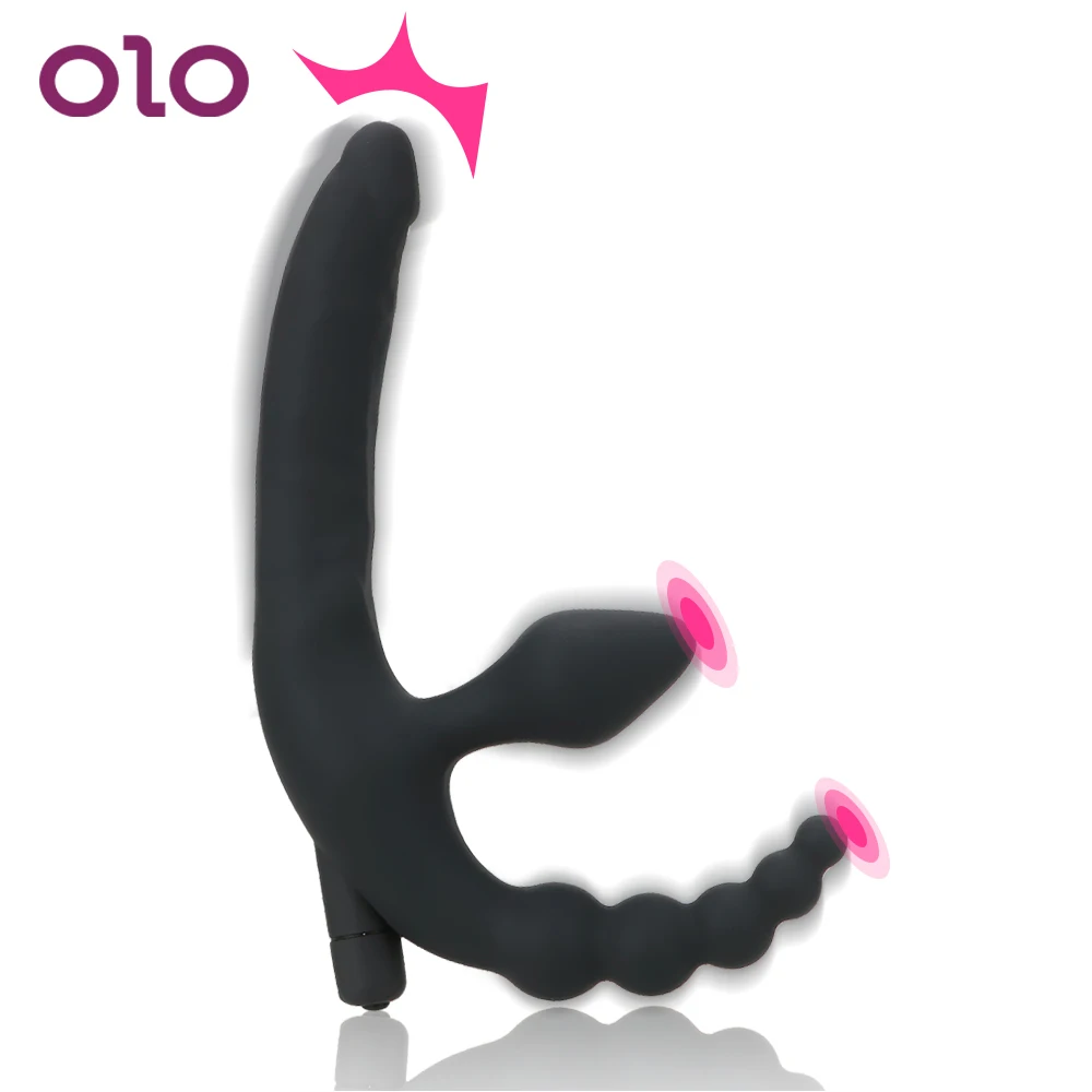 OLO Anal Plug Vibrator Anus Stimulation Prostate Massager Strapon Dildo Bead Sex Toys for Men Women Adult Products | Красота и