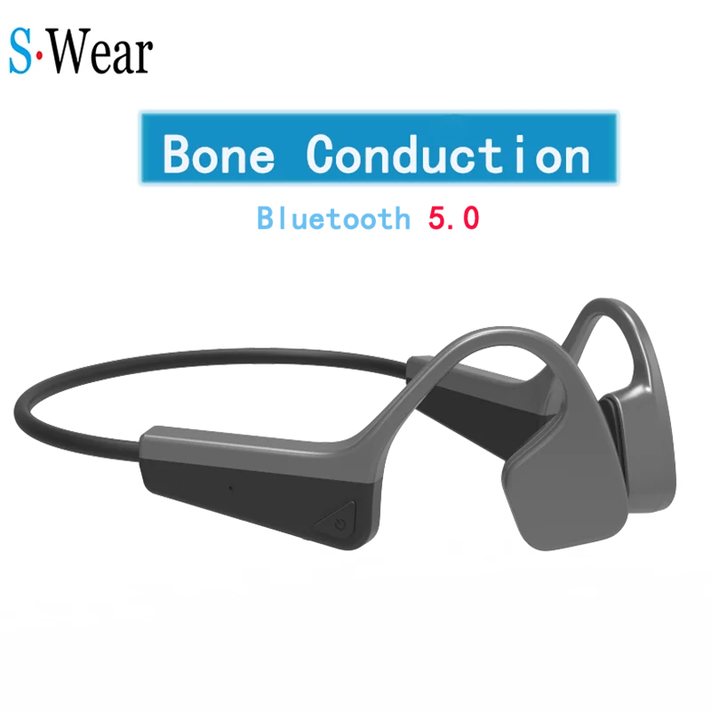Легкие наушники с костной проводимостью Bluetooth 5 0 спортивные защитой от пота для