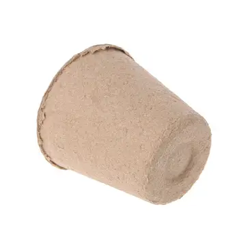 

50Pcs 2.4\" Paper Pot Plant Starters Seedling Herb Seed Nursery Cup Kit Organic Biodegradable Eco-Friendly Home Cultivation Q1QC
