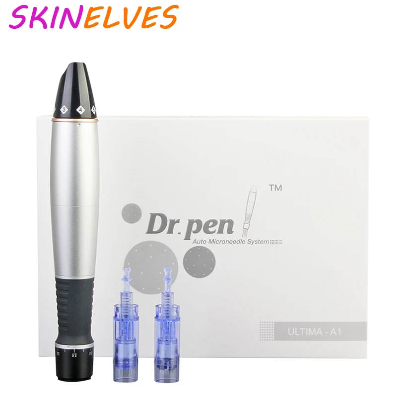

SKINELVES Electric Dr pen Ultima A1-C German Technology Slight Vibration Super Silent Skin Tattoo Skin Tightening Micro Pen Tool