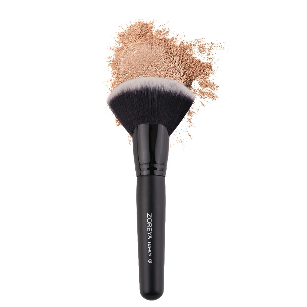 

1 Piece Black Synthetic Fiber Makeup Brush Wooden Handle Cosmetic Brushes Women Beauty Tools