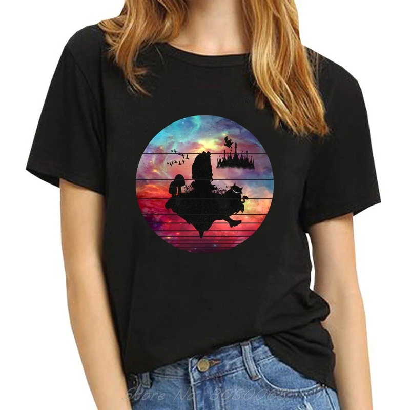 

Women Clothes Cheshire Cat Alice In Wonderland T-shirt Women Harajuku Kawaii Tee Shirt Femme Vogue T Shirt Tees