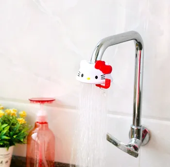 

50pcs adjustable kitchen Faucet Extender safe material Water-saving Cartoon Wash-hand Faucet extension Bathroom Accessories