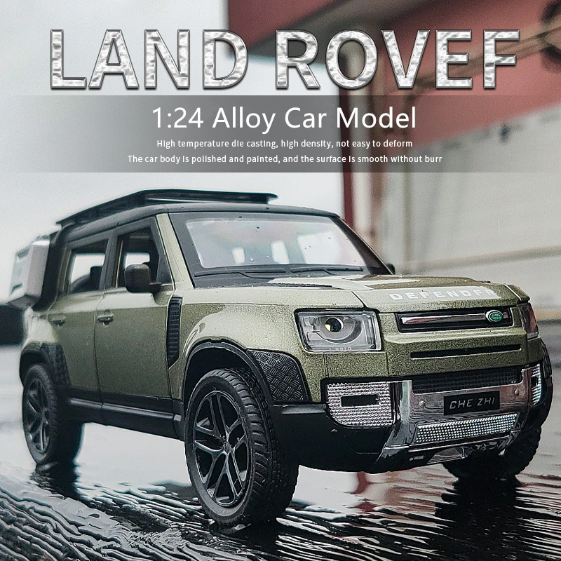 1/24 Land Rover Defender SUV модель автомобиля из сплава литые металлические игрушки
