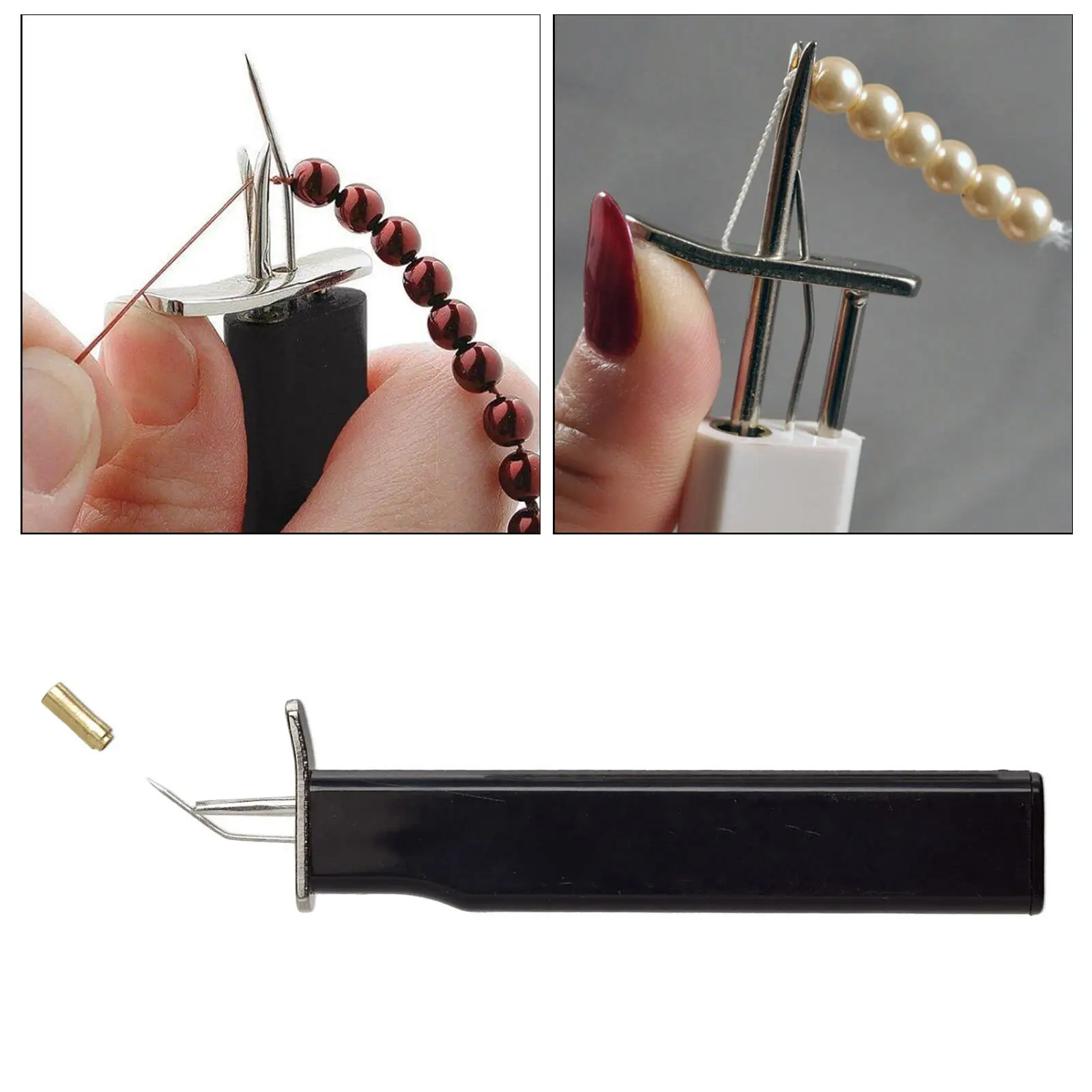 Beading Knotting Tool Secure Knots DIY Stringing Pearls Scattered Loose