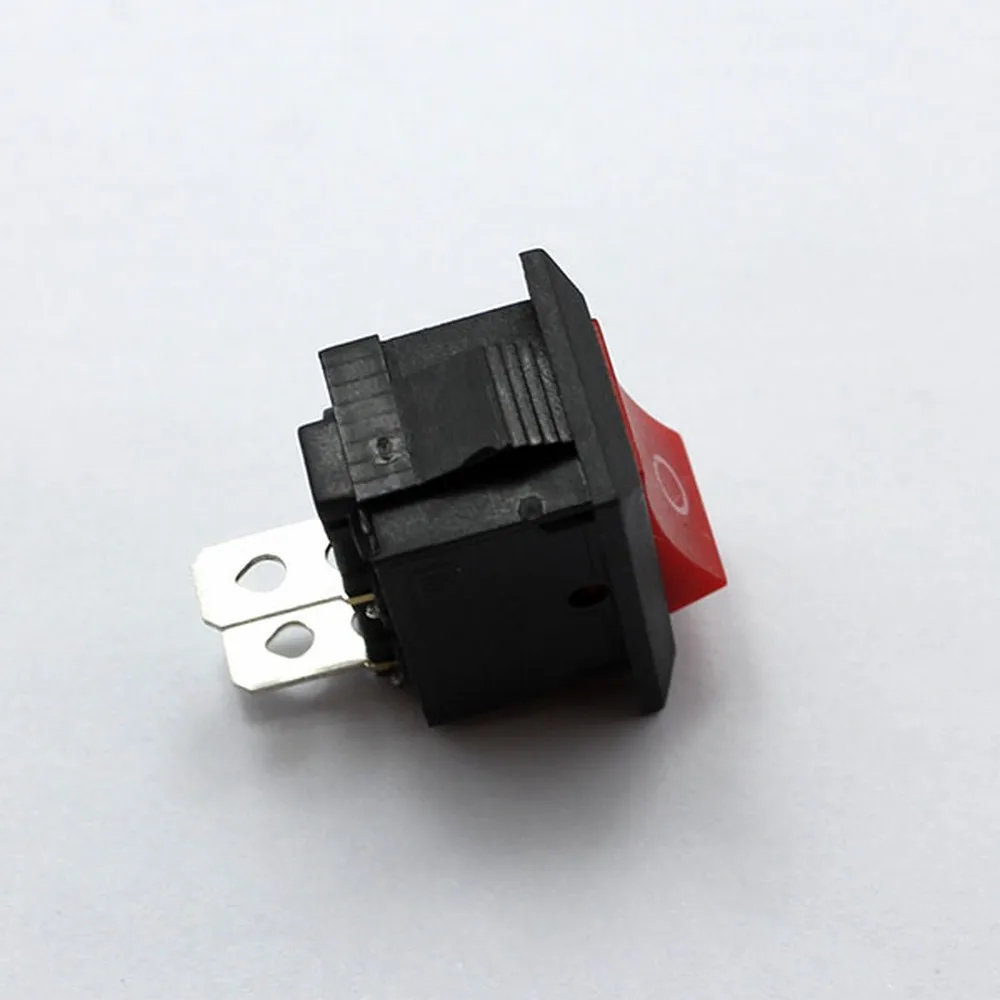 Мини переключатель 2 контактный ВКЛ ВЫКЛ 6A 250V 10A 125V черный и красный оснастки в